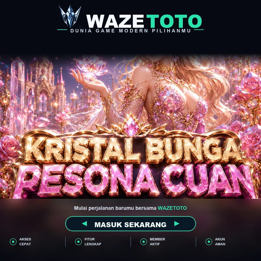 Banner WAZETOTO — ilustrasi layanan dan kategori permainan